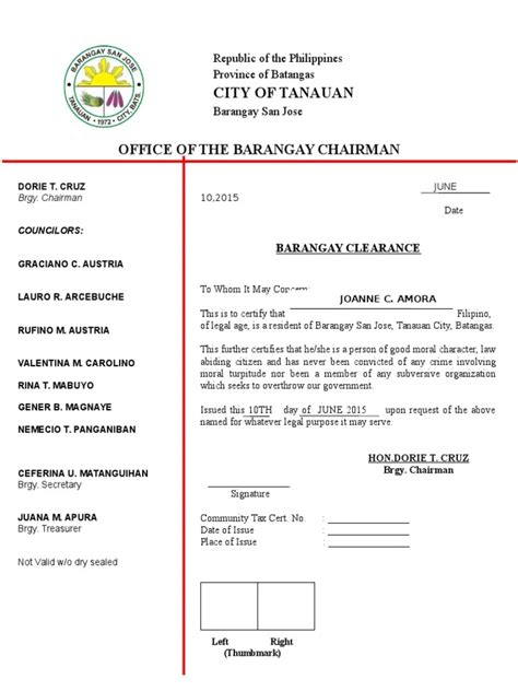 refusal to issue barangay clearance|Pardo village chief sued for refusal to issue clearance.